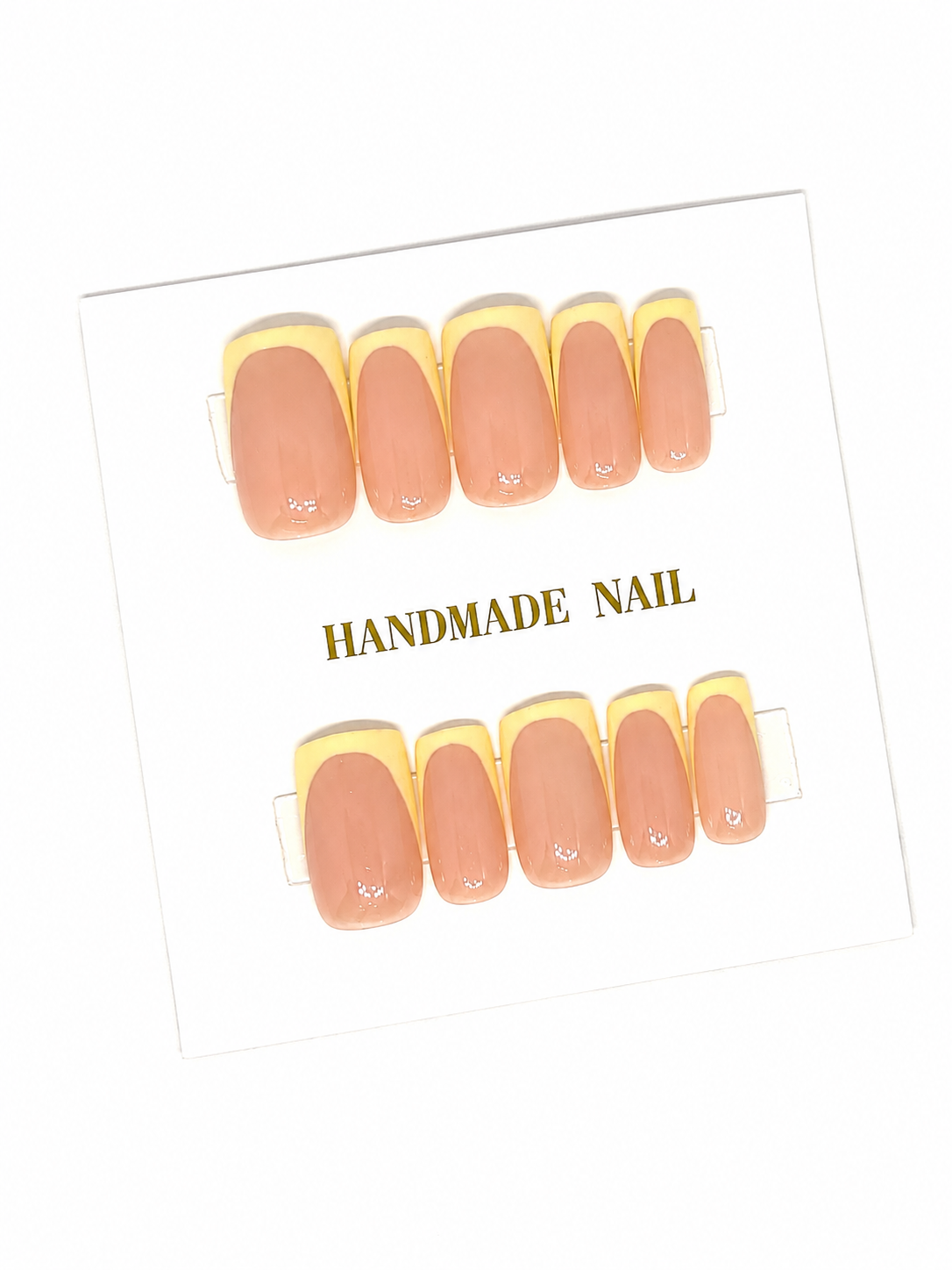 Butter yellow French Press-ons